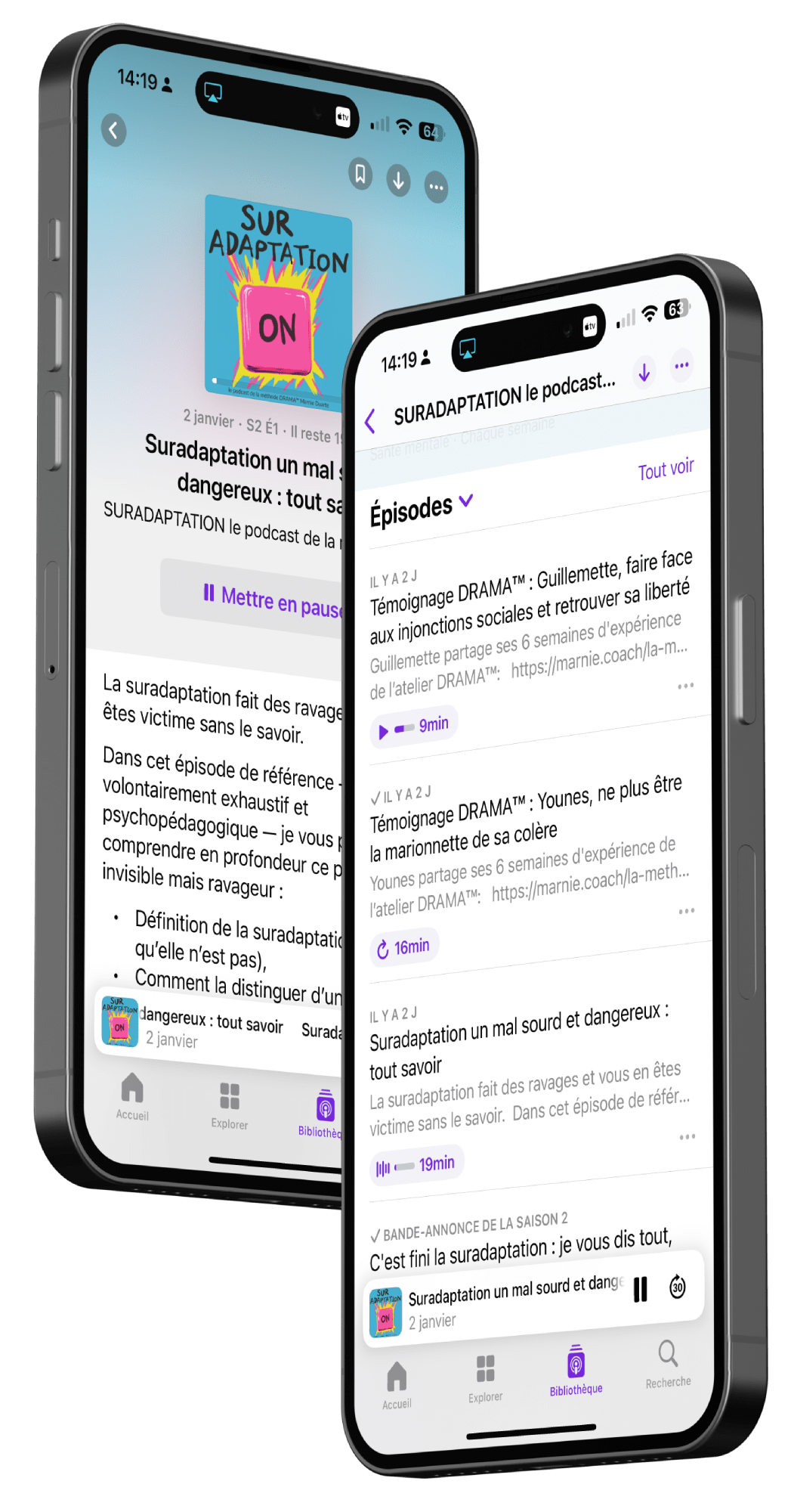 Suradaptation apple podcast Suradaptation sur apple podcast